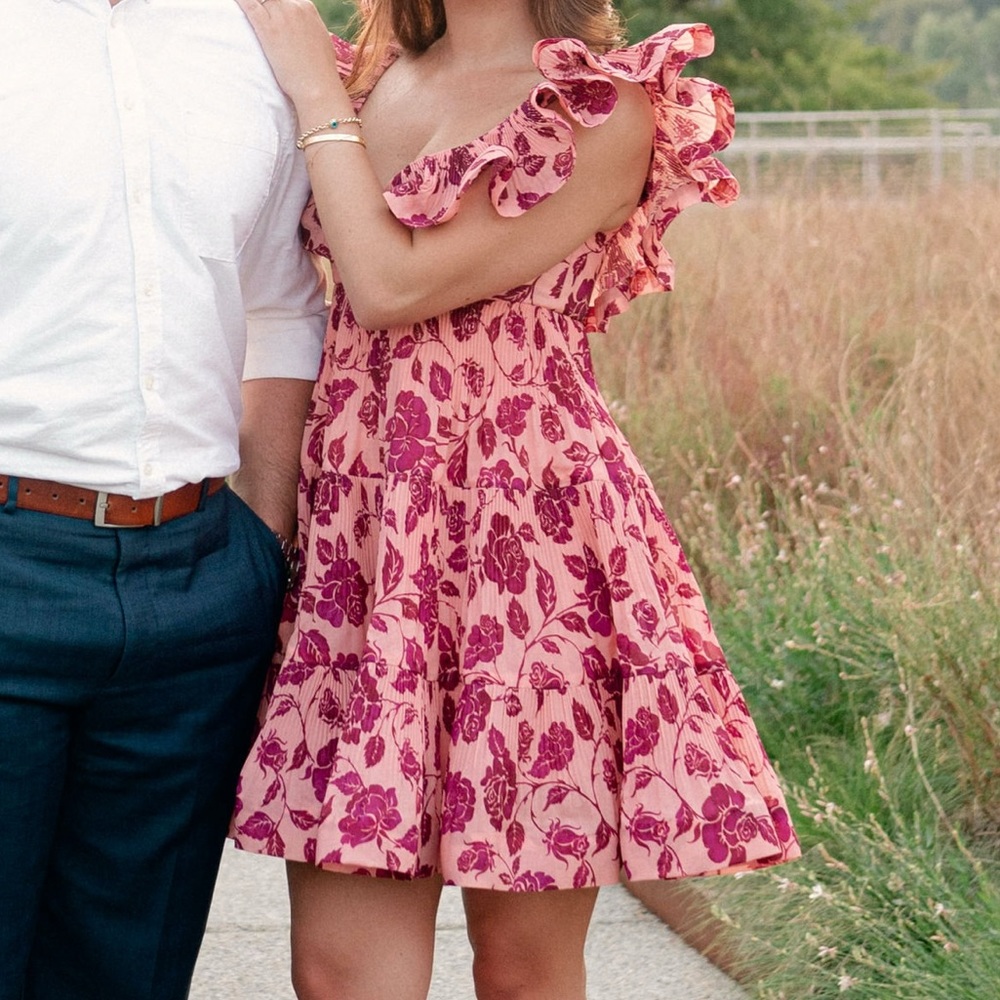 Zimmerman Lovestruck pleated mini dress